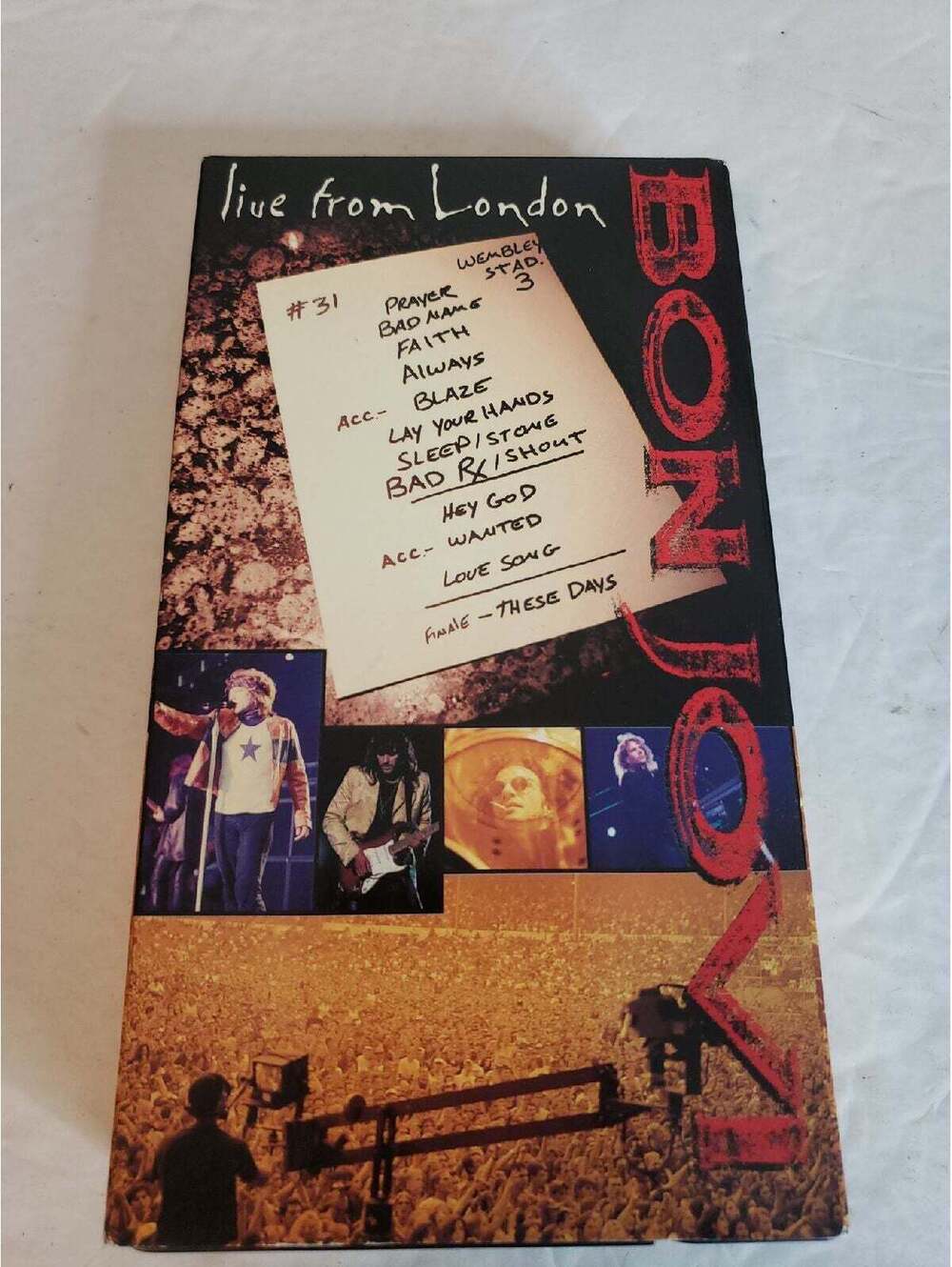 Bon Jovi Live From London VHS